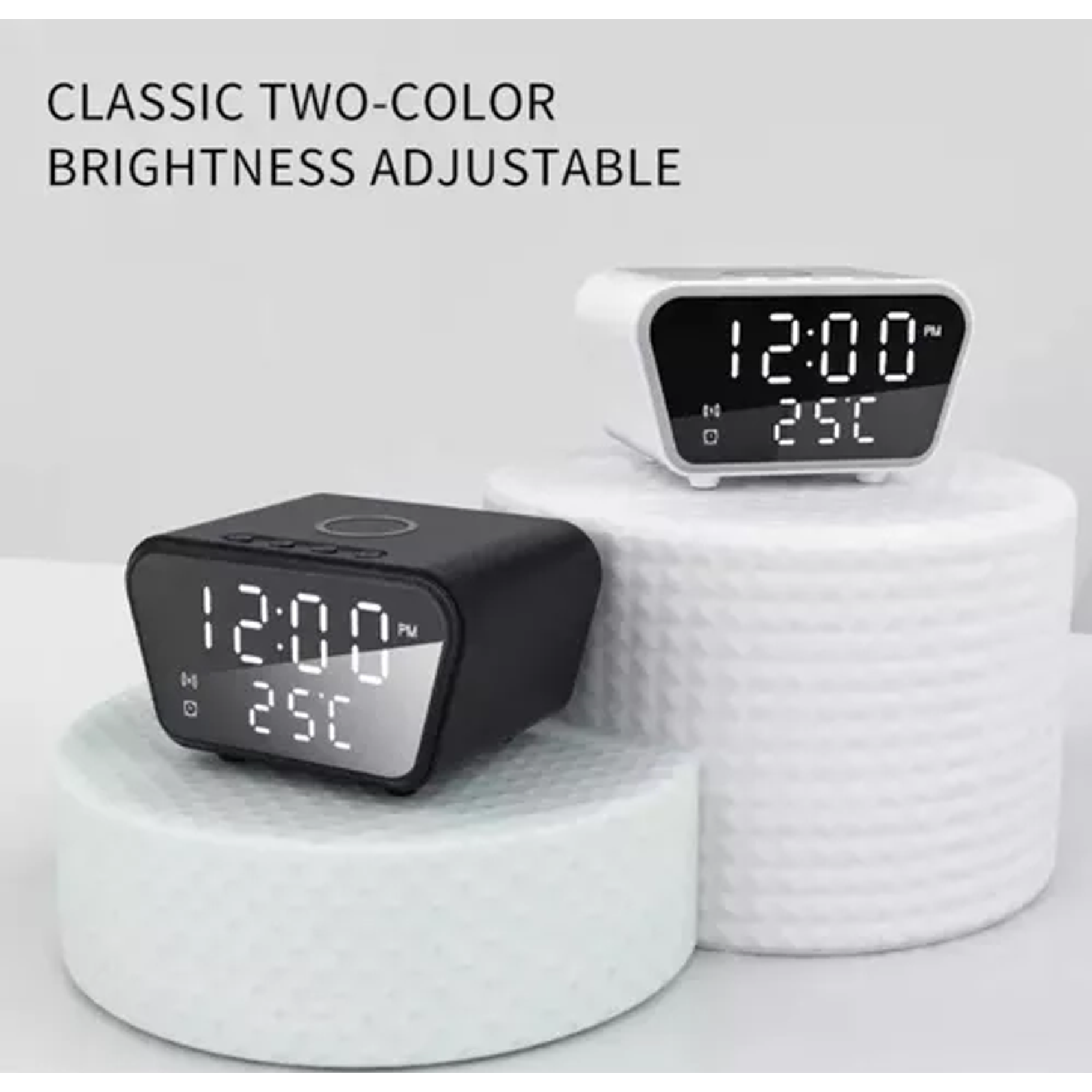 Reloj Despertador Con Cargador Inalámbrico Y Termometro 4