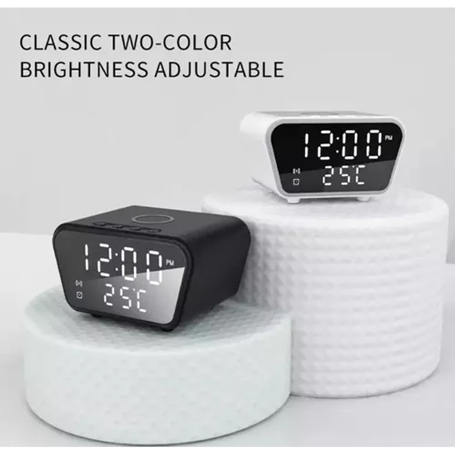 Reloj Despertador Con Cargador Inalámbrico Y Termometro 4