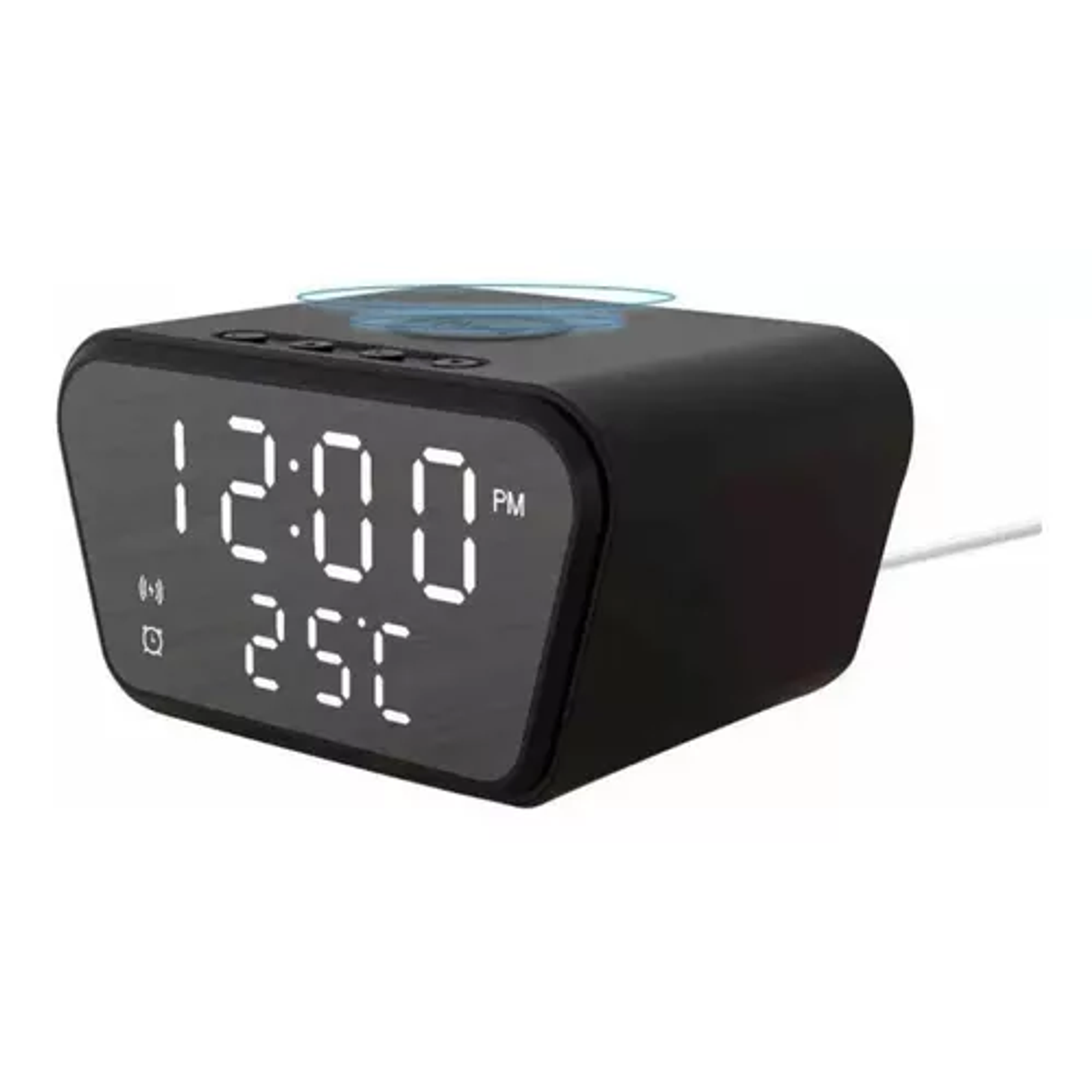 Reloj Despertador Con Cargador Inalámbrico Y Termometro 1