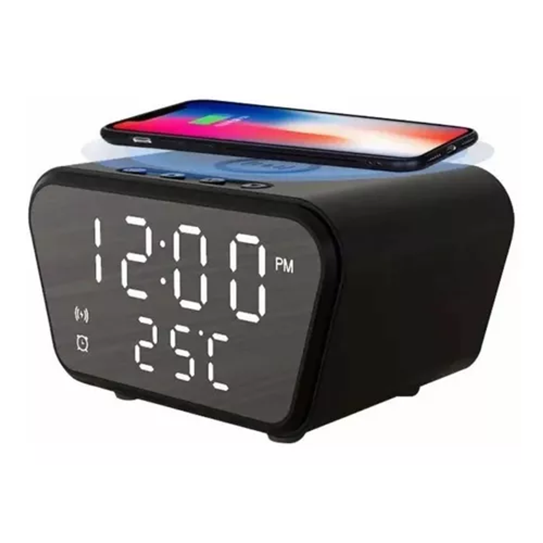 Reloj Despertador Con Cargador Inalámbrico Y Termometro 2