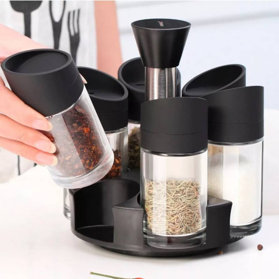 Frascos Especieros Organizador De Condimentos Giratorio 3