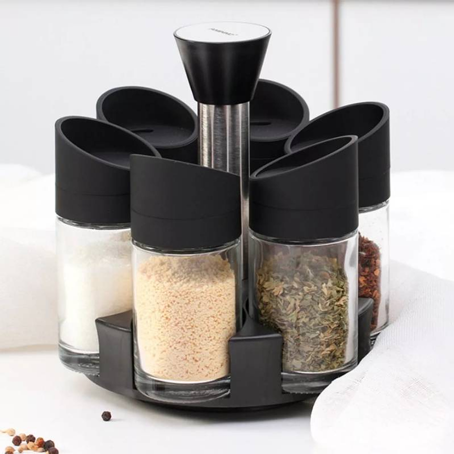 Frascos Especieros Organizador De Condimentos Giratorio 4