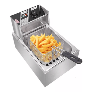 Freidora Industrial Hoffmans Hm-881 6l Acero Inoxidable 220v-240v