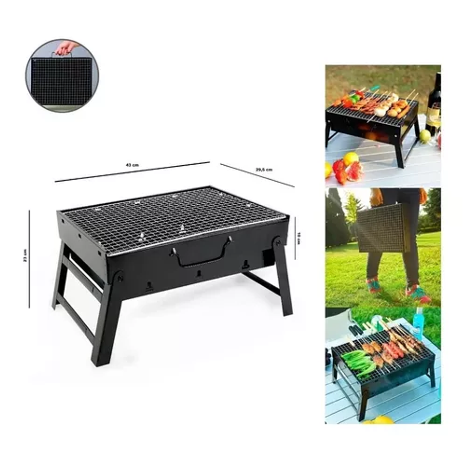 Mini Parrillera Portatil A Carbon Asados Mini Parrillera 3