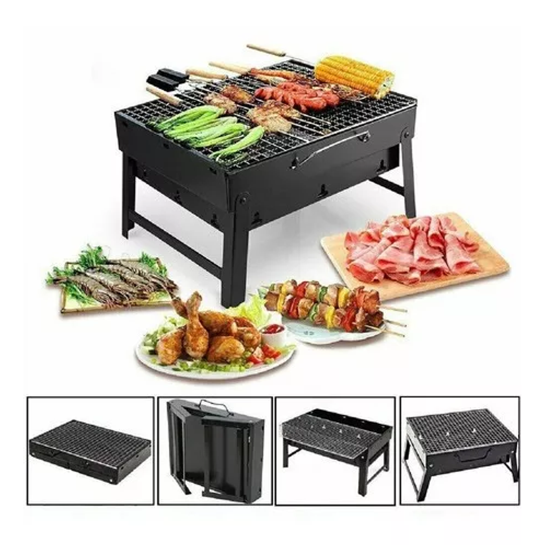Mini Parrillera Portatil A Carbon Asados Mini Parrillera 5