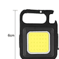 Linterna Led Cob Llavero Gancho Portátil Recargable Potente - Miniatura 2