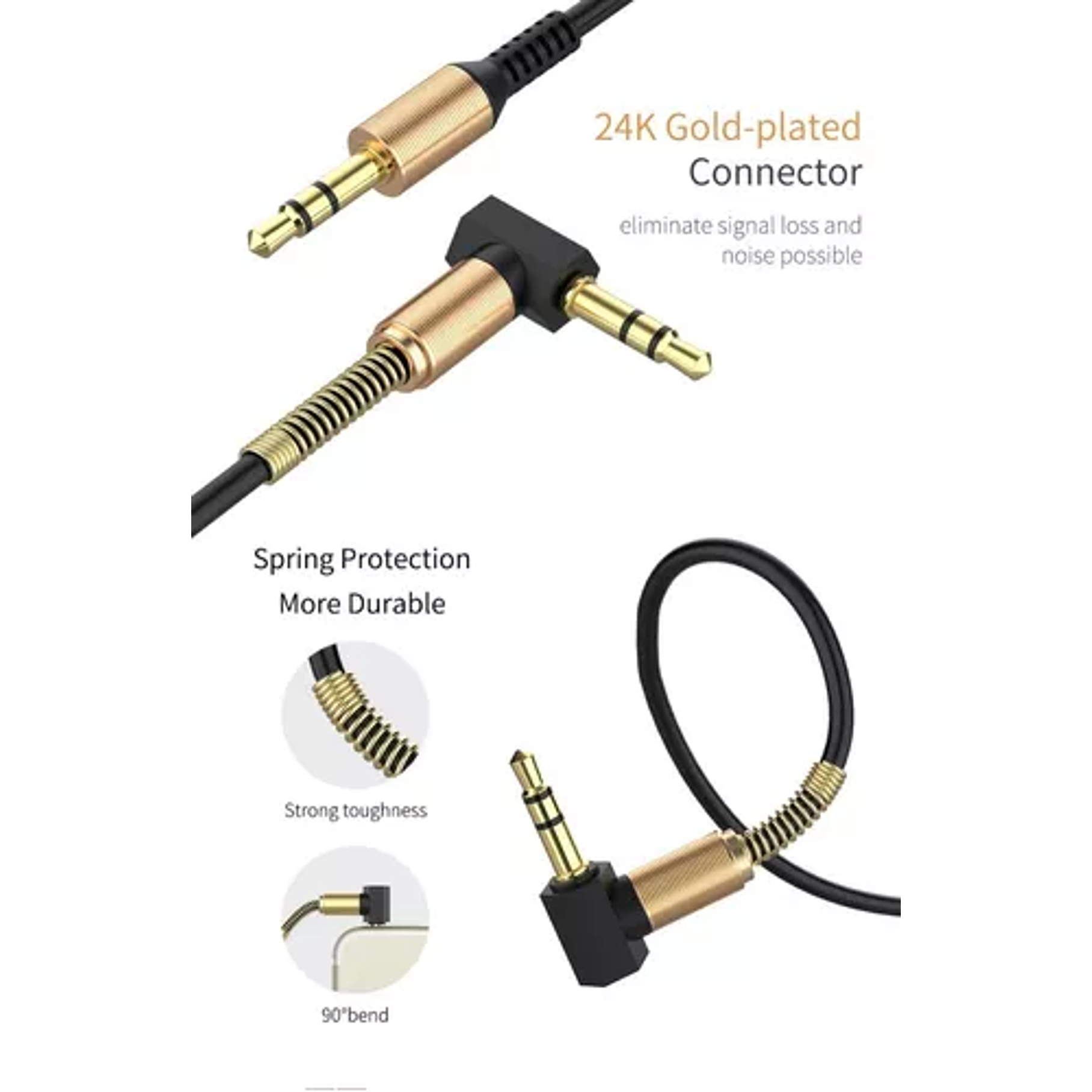 Cable Auxiliar A Auxiliar 3.5mm Cable De Audio Plug 3.5mm 4