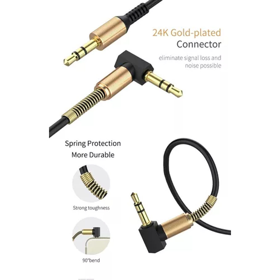 Cable Auxiliar A Auxiliar 3.5mm Cable De Audio Plug 3.5mm 4