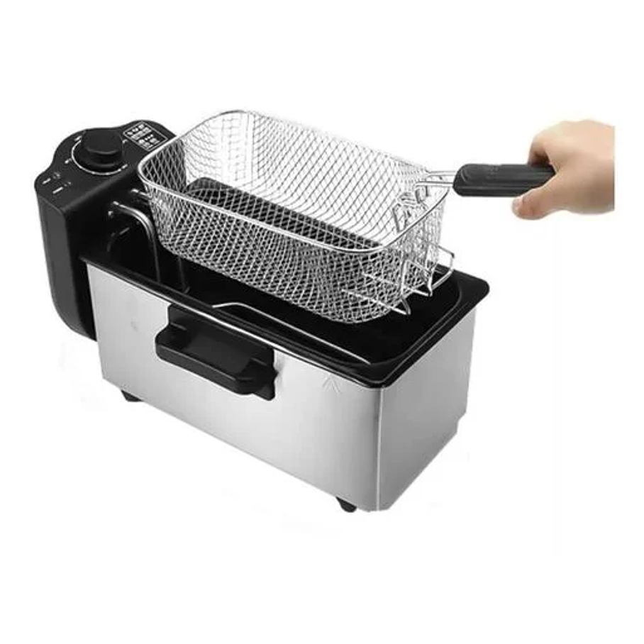 Freidora Eléctrica 3l Acero Inoxidable Aceite 2000w Xl Pro 7