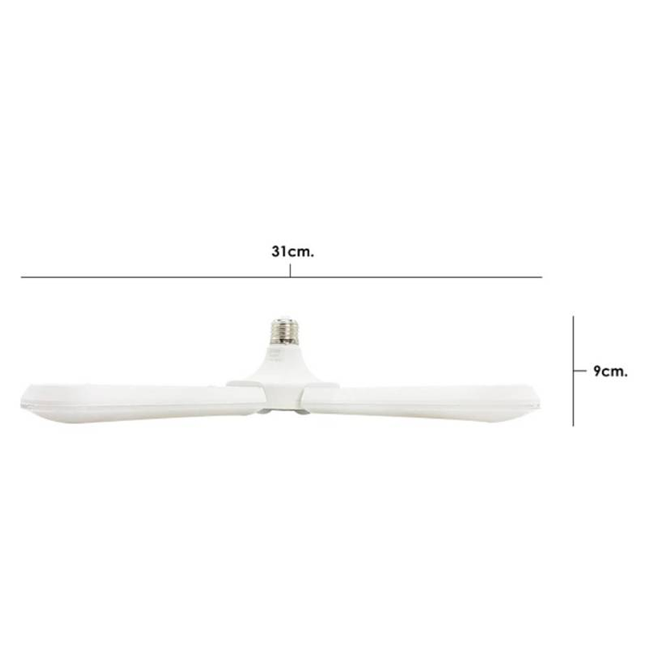 Pack 2 Ampolleta Led 3 Aspas Angulo Ajustable Ampolletas Led 45w 2