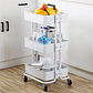 Organizador Repisa de 3 niveles Rodante de Metal - Miniatura 2
