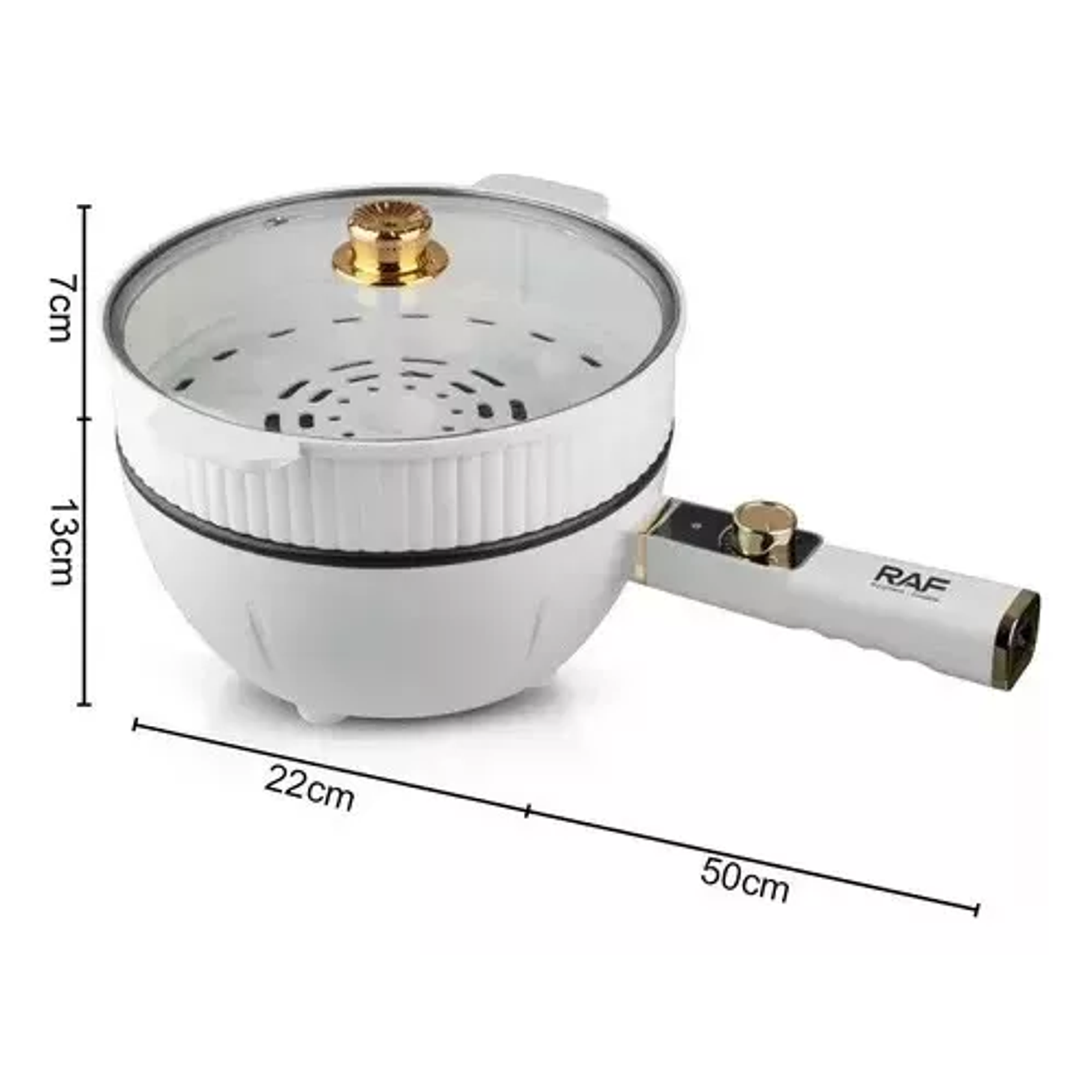 Vaporera Olla Multifuncional Eléctrica Antiadherente 7L 3
