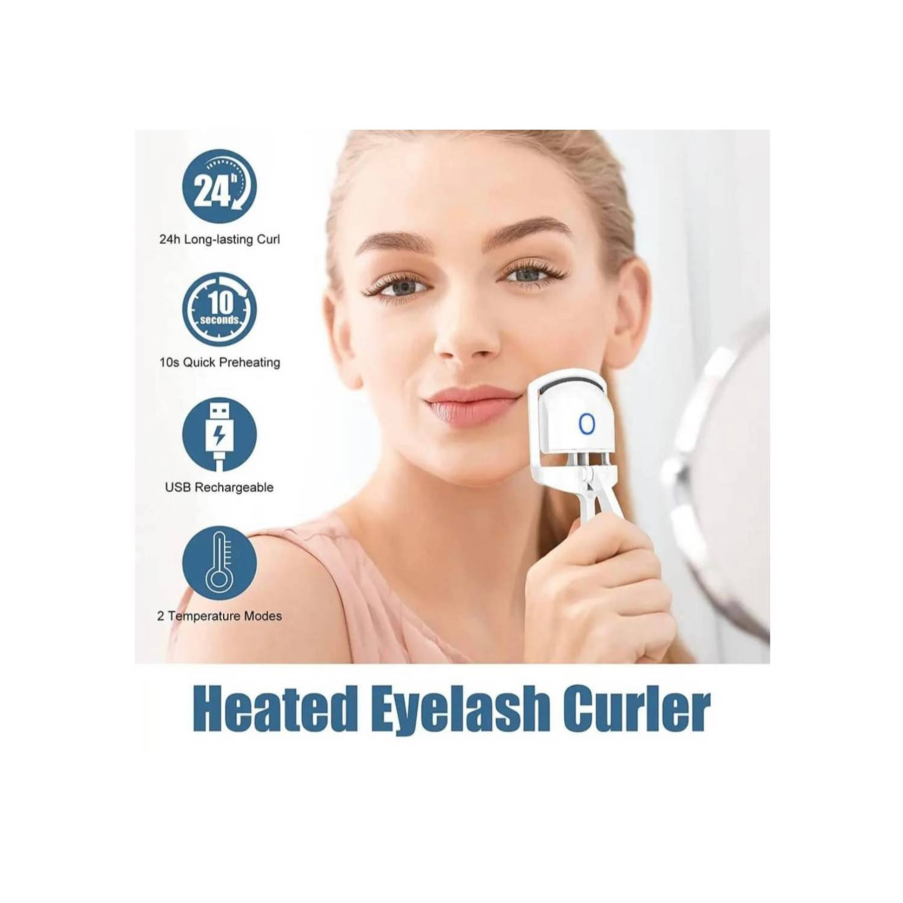 Rizadores De Pestañas Eléctrico Recargable 2 Modos 5