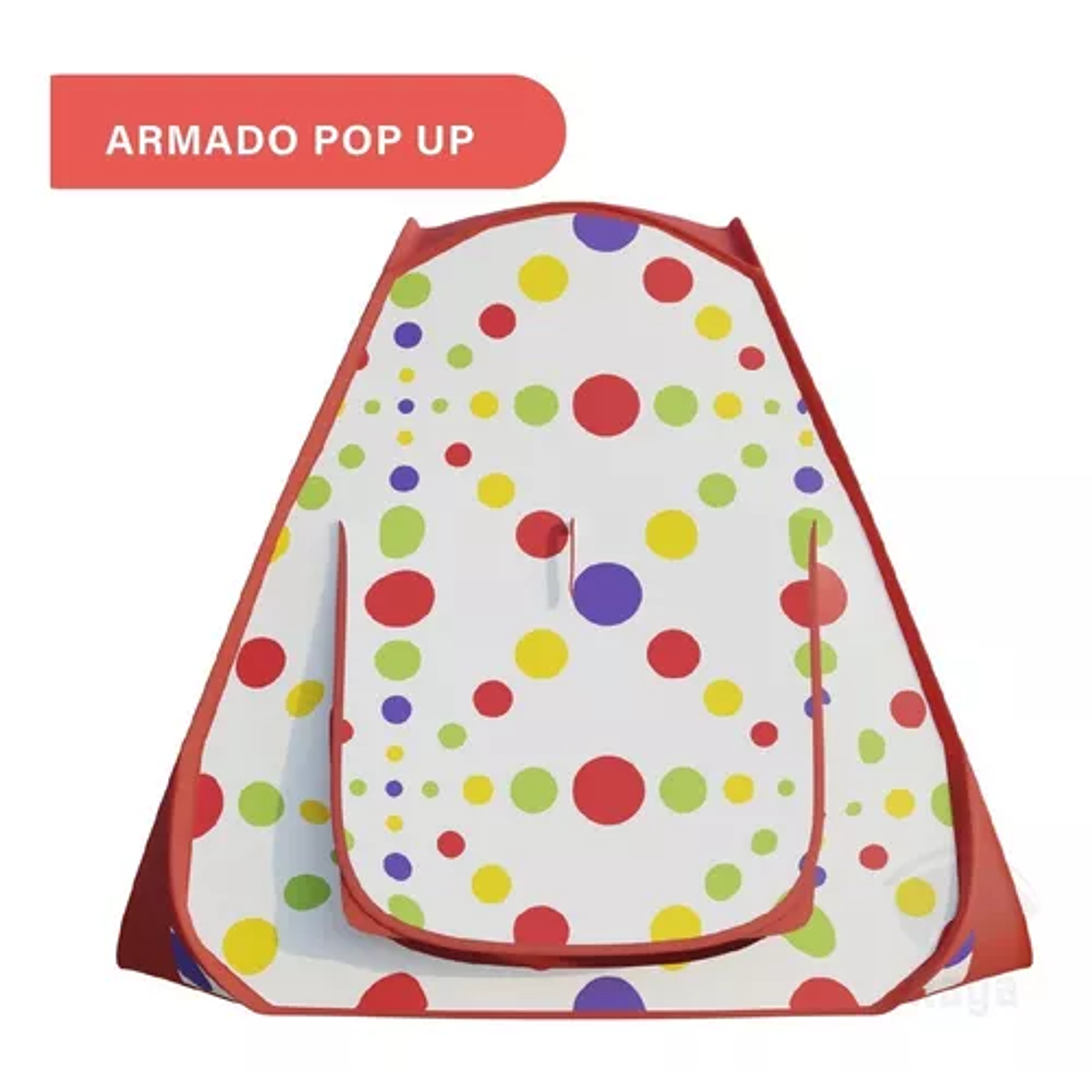 Carpa Piscina para Pelotas Plegable Para Niños Rojo 3