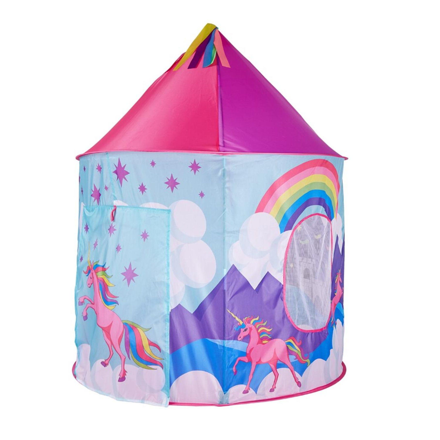 Carpa Castillo Unicornio Multicolor Princesa Niñas  3