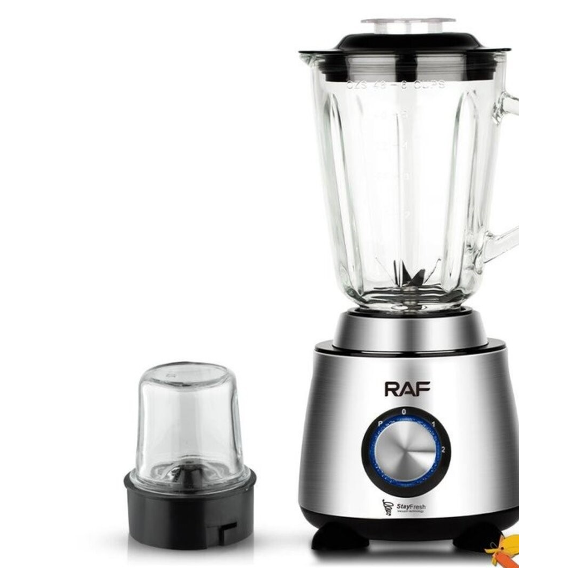 Licuadora y Exprimidor 1,5 L, de Cristal Inoxidable Raf 5