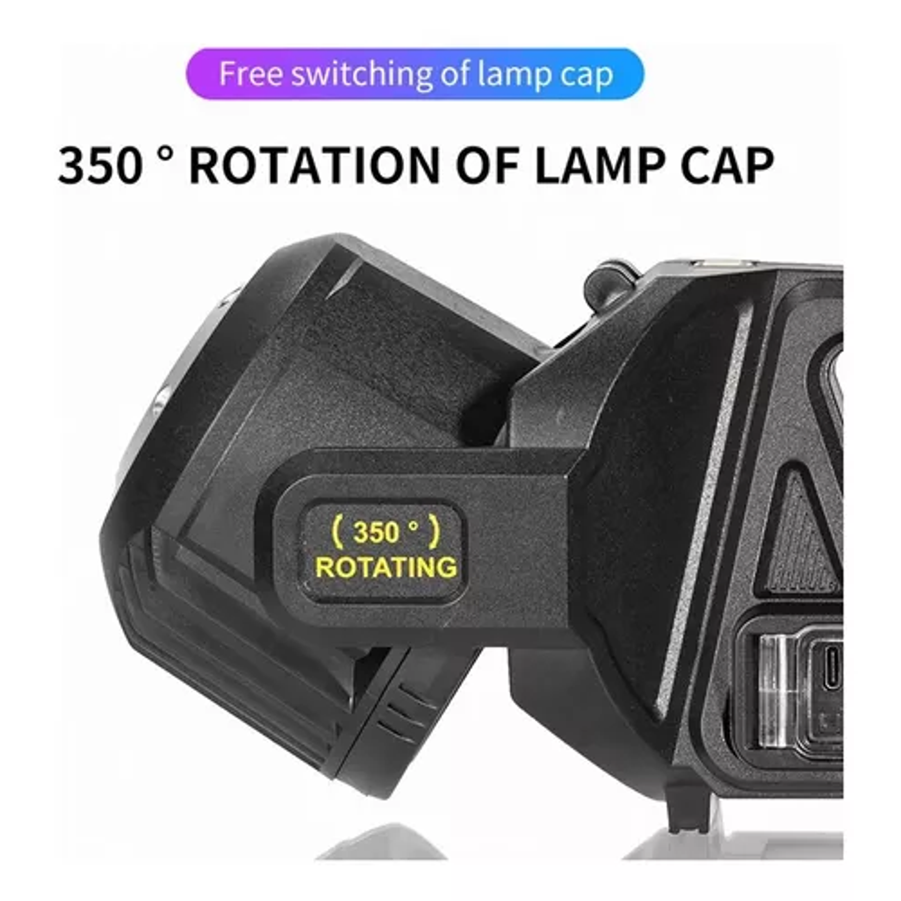 Linterna Reflector Multifuncional Solar Camping Linterna Cambiable Foco 2