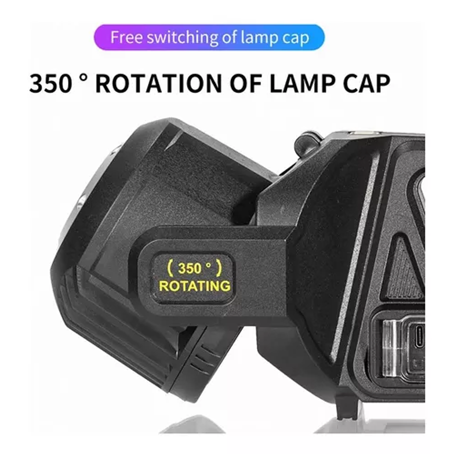 Linterna Reflector Multifuncional Solar Camping Linterna Cambiable Foco 2