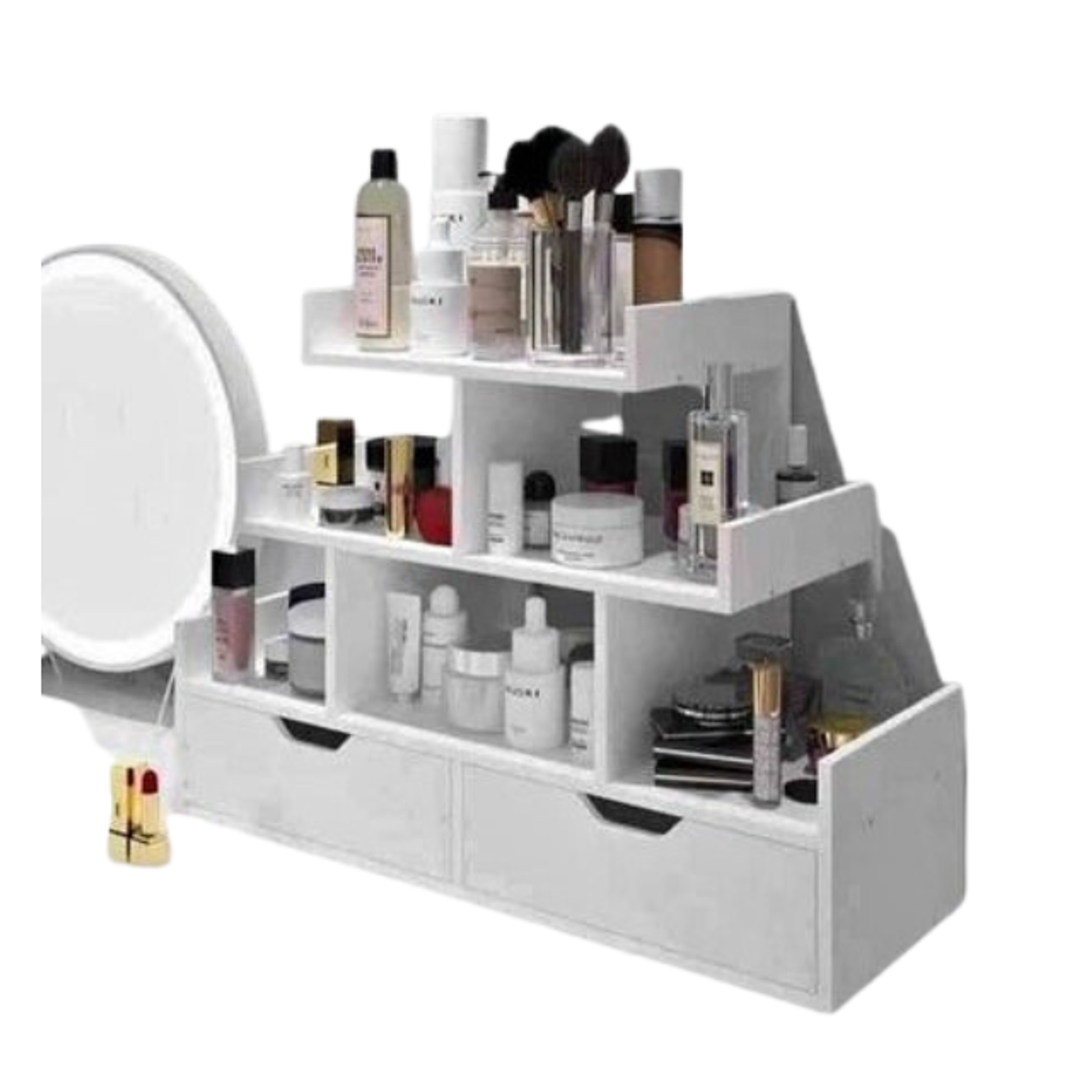 Organizador De Cosméticos Y Accesorios Blanco 3 Niveles  1