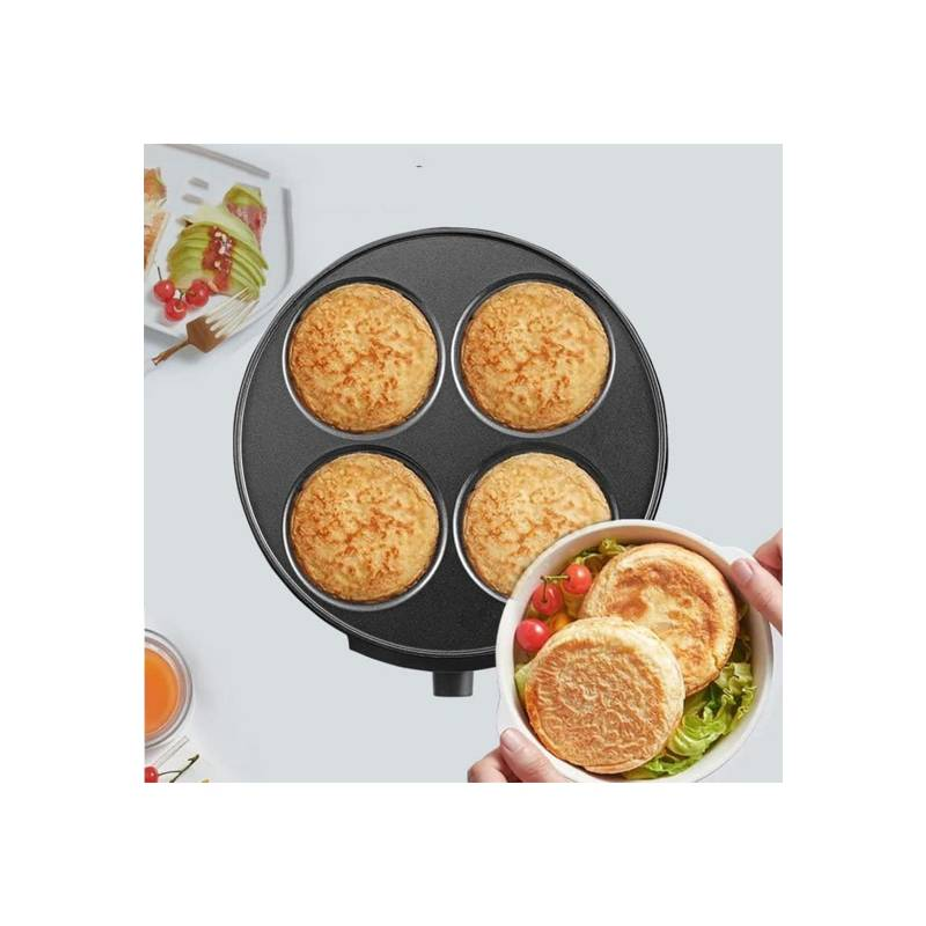 Panquequera Electrica Maquina Crepes Antiadherente 3