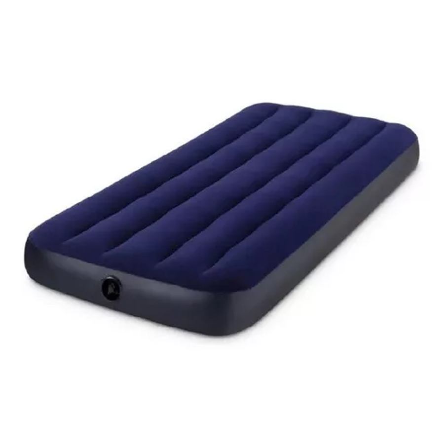 Colchón Inflable 1 Plaza 76x191x25cm Intex Color Azul  1