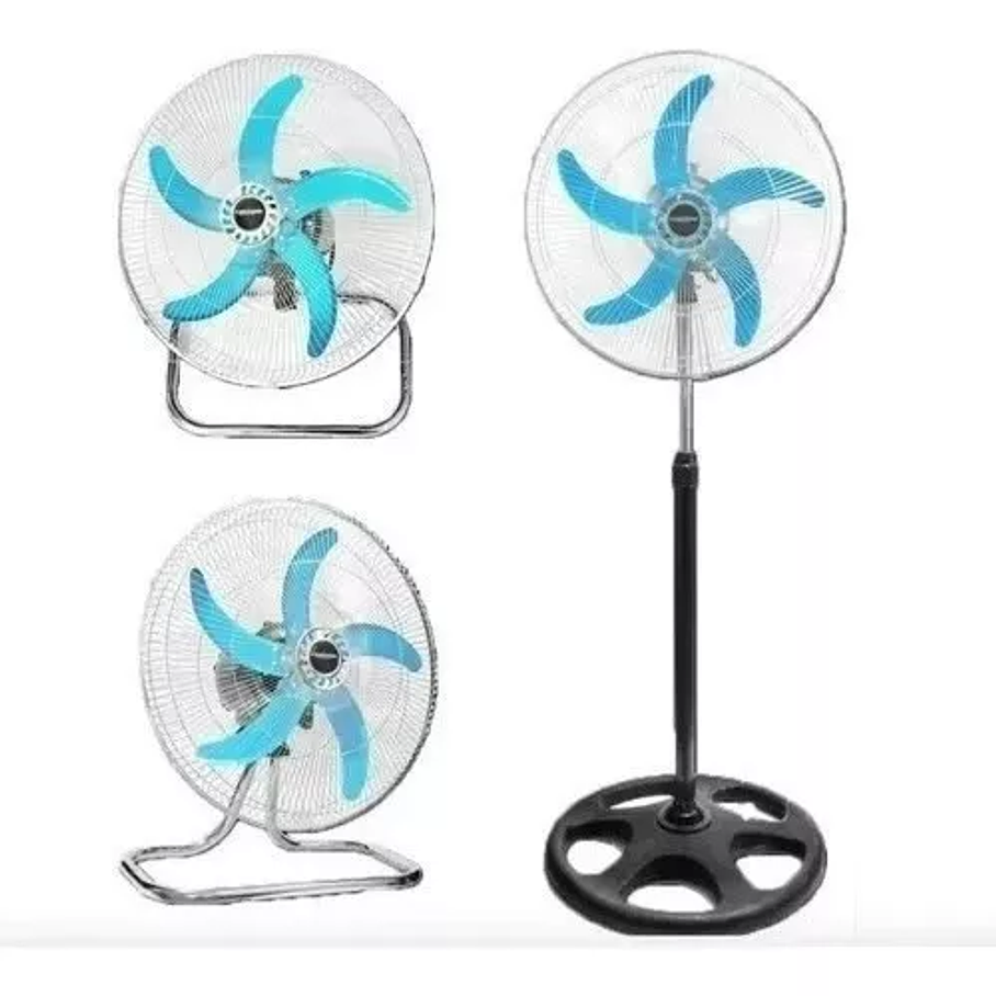 Ventilador X2 3 Aspas Silencioso Rota 360 Grados 100w  3