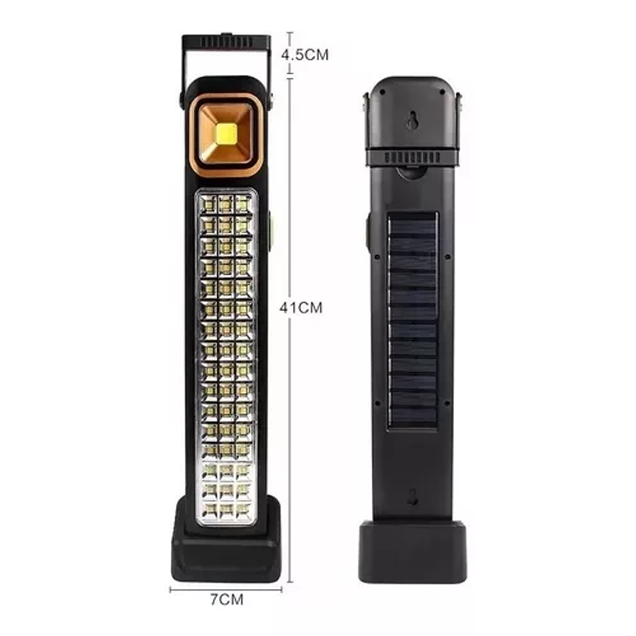 Lámpara 48 Led Solar Foco Luz Emergencia Recargable 2