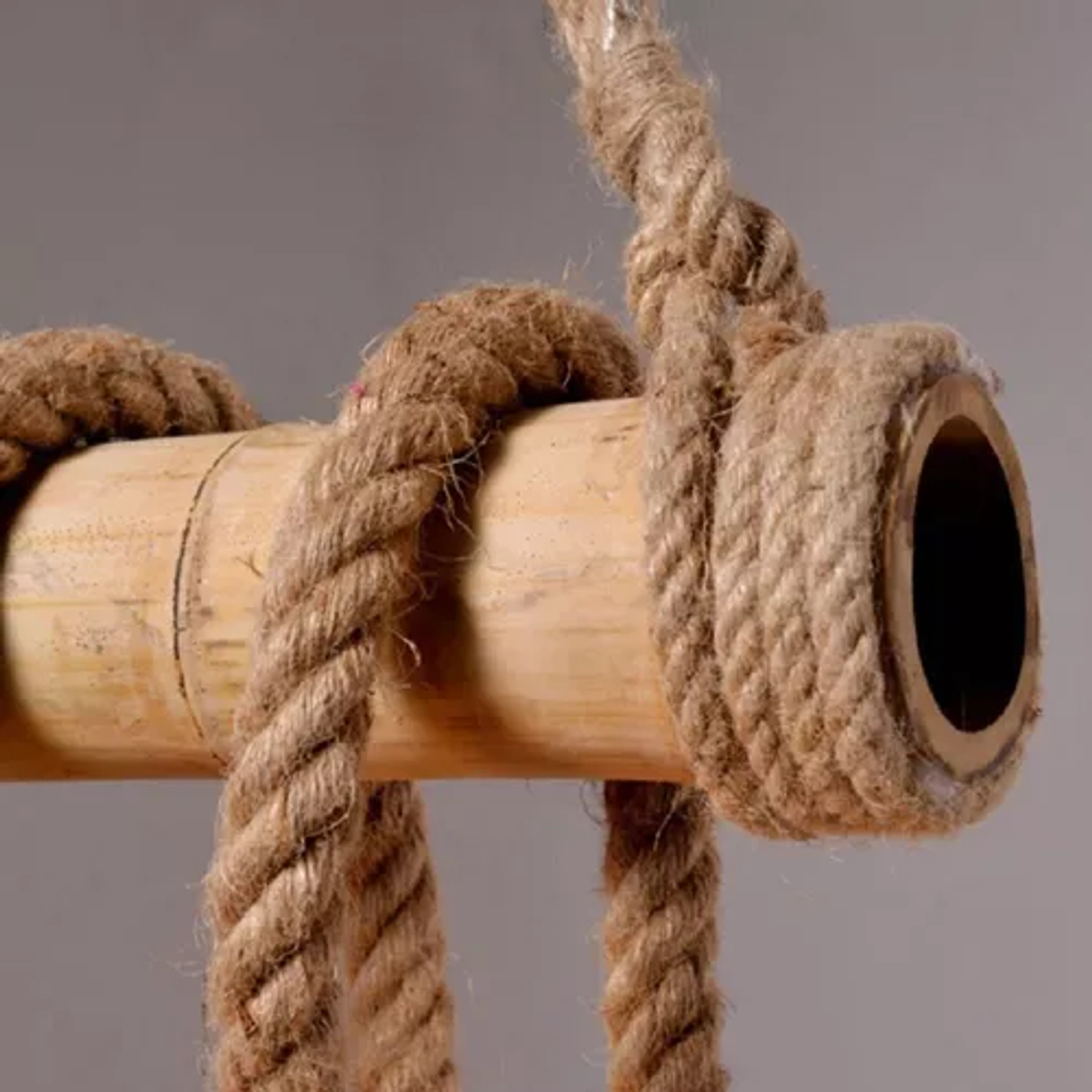 Lámpara Colgante Vitage Bambu 6 Ampolletas 4