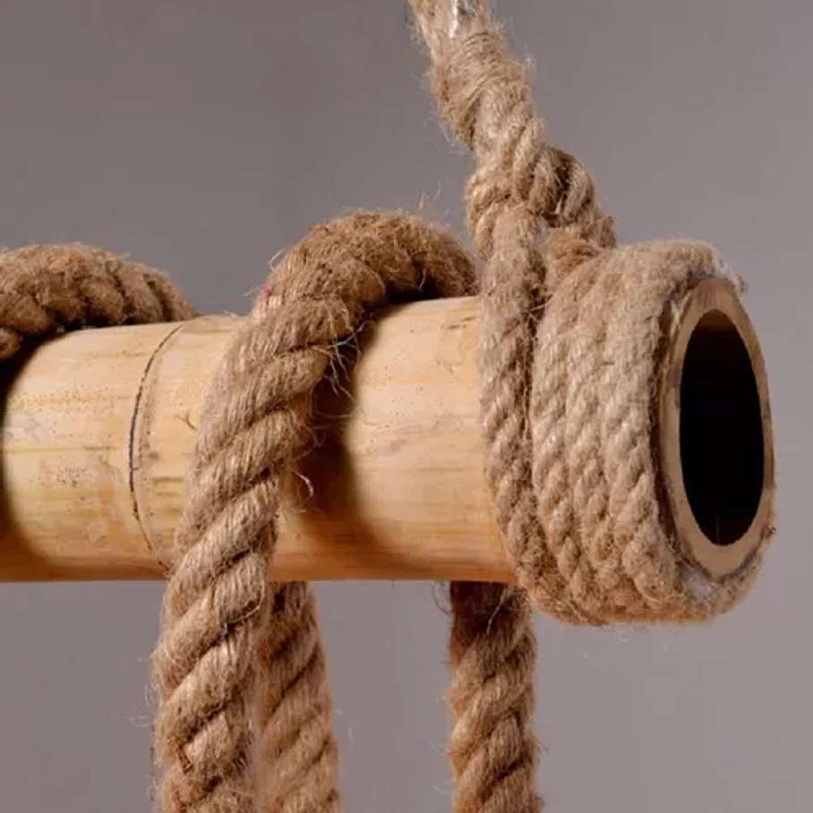 Lámpara Colgante Vitage Bambu 6 Ampolletas 4