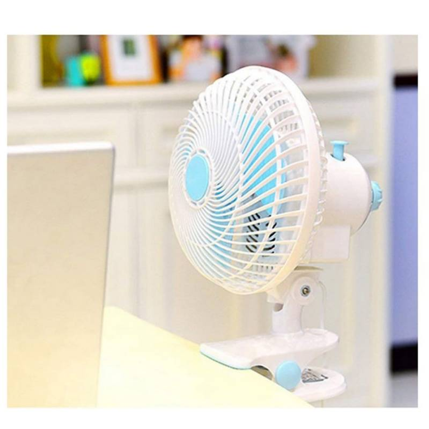 Mini Ventilador Giratorio  Portatil Sobremesa Pinza 4