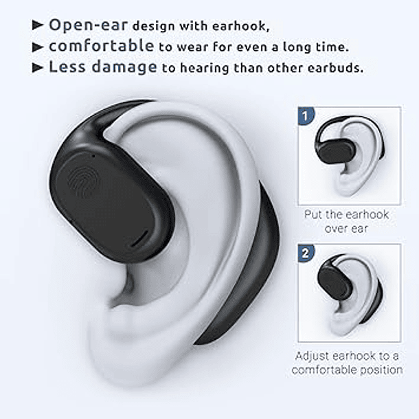 Auriculares Deportivos Air Conduction Bluetooth 5.3 con Estuche de Carga 3