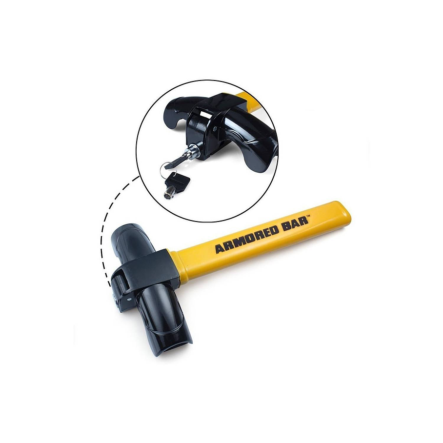 Traba Volante Tipo Candado Antirrobo Acero + Llave Seguridad 3