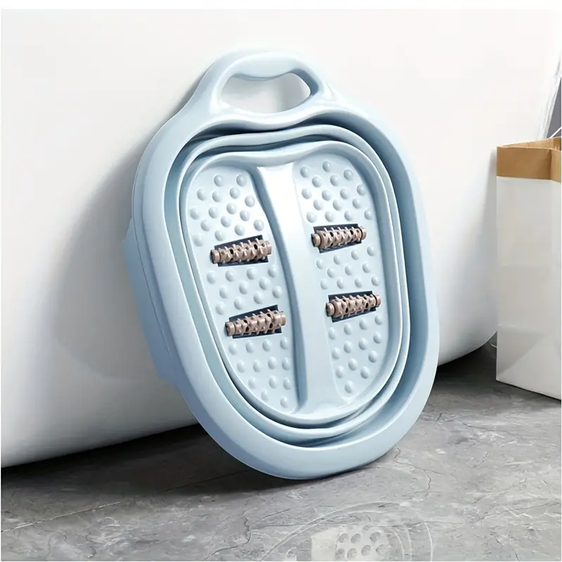 Bañera De Pies Spa Masajedor Antiestres Plegable  6