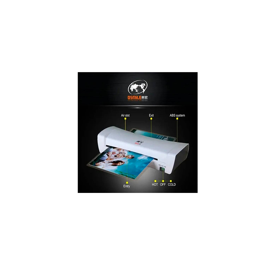 Termolaminadora Plastificadora A4 Frio Y Caliente Osmile 3