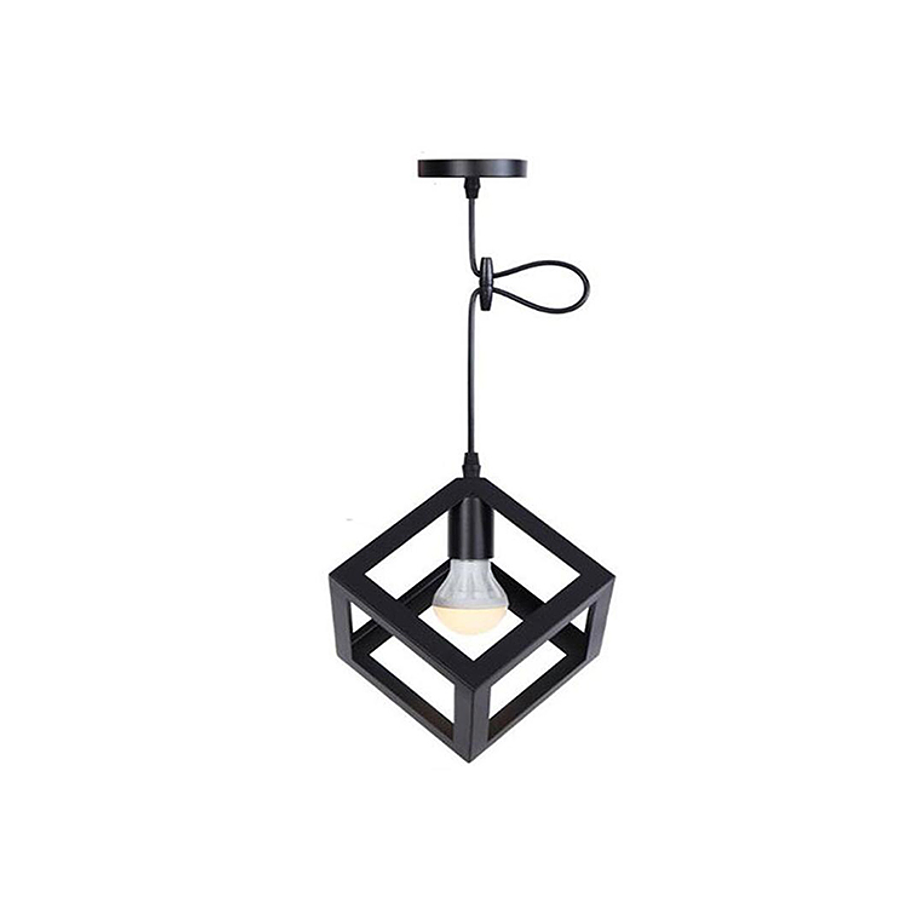 Lamparas Colgantes Modernas Cubo Iluminación Techo 2