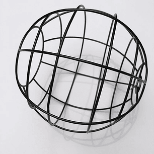 Lampara Colgante Esfera Tipo Jaula De Hierro 