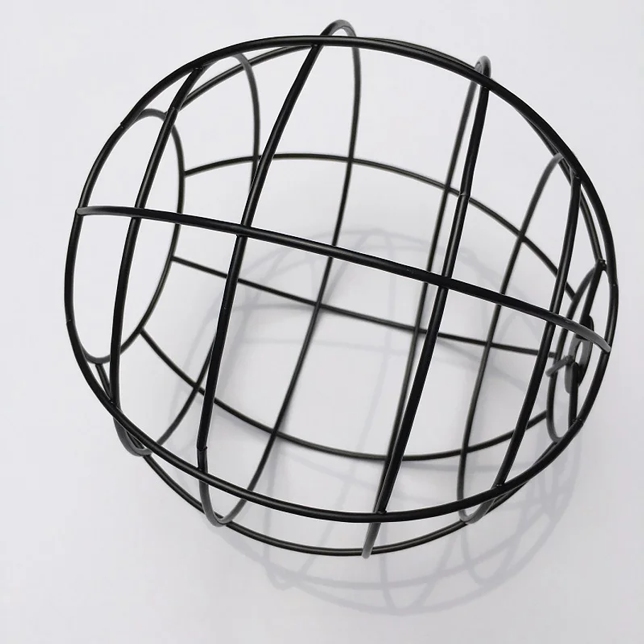 Lampara Colgante Esfera Tipo Jaula De Hierro  2