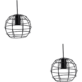 Lampara Colgante Esfera Tipo Jaula De Hierro 