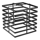 Lampara Colgante Tipo Jaula Cuadrada Fierro Moderno 2