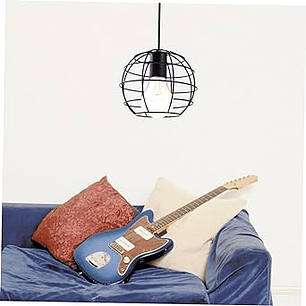 Pack de 2 Lamparas Colgante Esfera Tipo Jaula De Hierro 