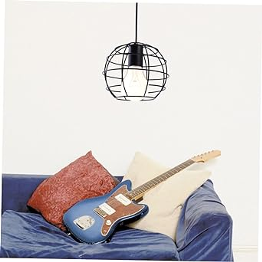 Pack de 2 Lamparas Colgante Esfera Tipo Jaula De Hierro  2