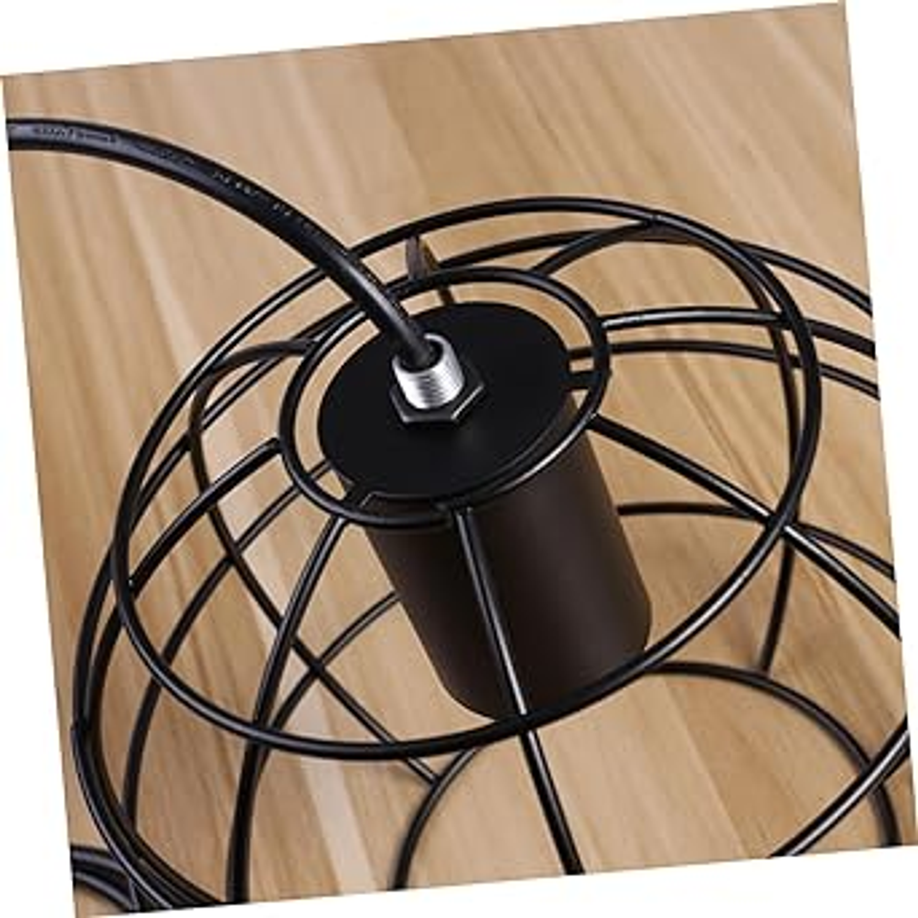 Pack de 2 Lamparas Colgante Esfera Tipo Jaula De Hierro  3