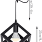 Pack de 2 Lamparas Colgantes Modernas Cubo Iluminación Techo - Miniatura 2