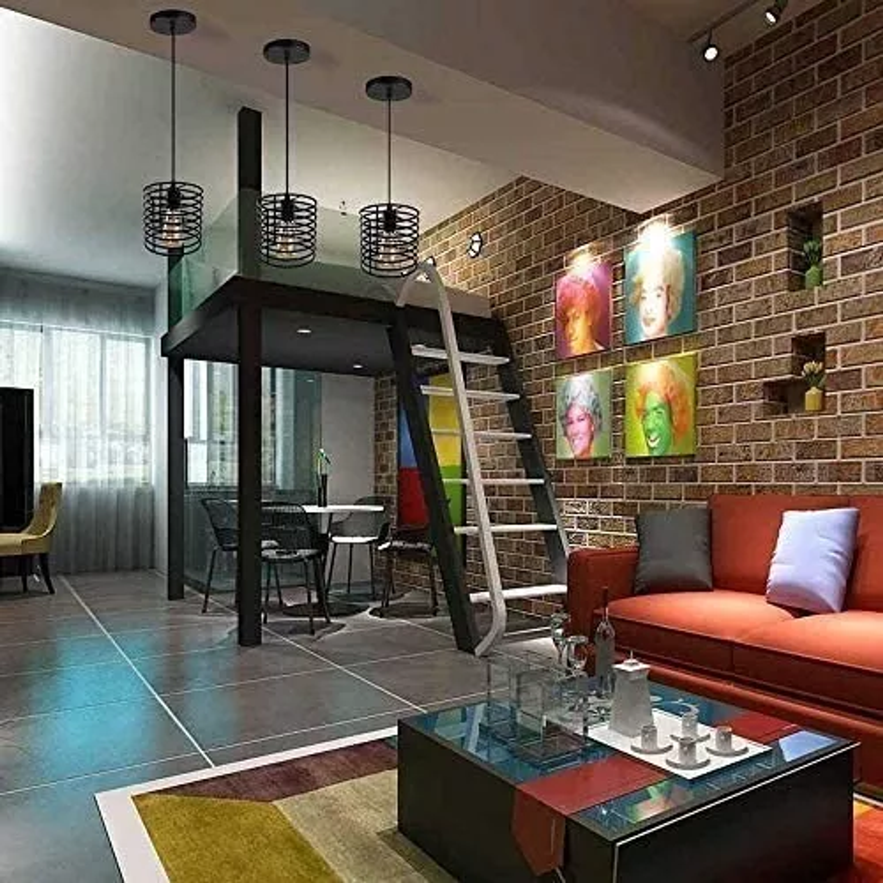 Pack de 2 Lámpara Vintage Colgante Tipo Cilindro  4