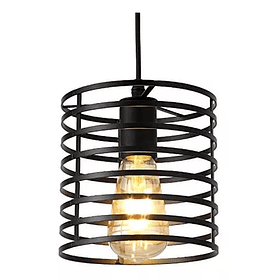 Pack de 2 Lámpara Vintage Colgante Tipo Cilindro 