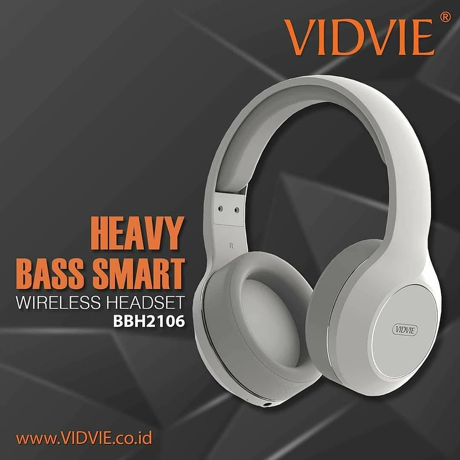 Audífonos Bluetooth Inalámbrico VIDVIE  Carga USB Blanco  2