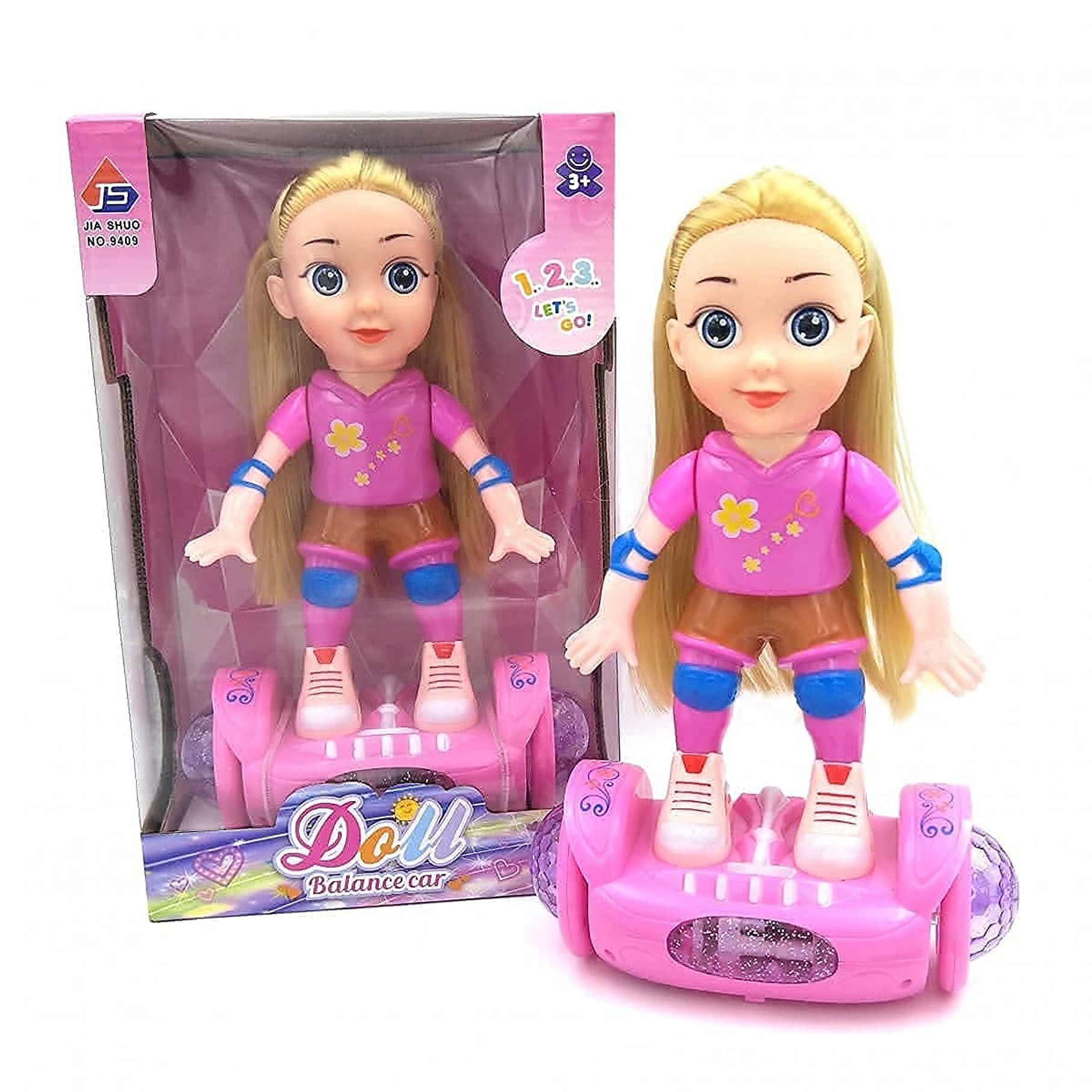 Muñeca Patineta Sonido Luces Juguete Niña 1