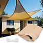 Toldo Vela Triangular Impermeable Para El Sol 6.1x6.1x6.1 - Miniatura 2