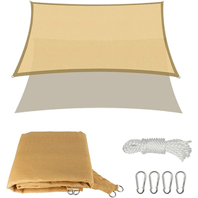 Toldo Vela Sombreadora Malla Sombra 5X5 Rectangular 