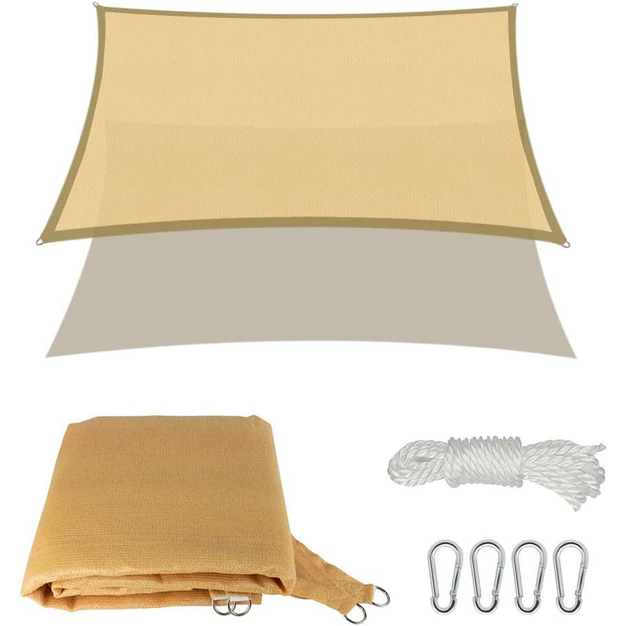 Toldo Vela Sombreadora Malla Sombra 4X6 Rectangular  1